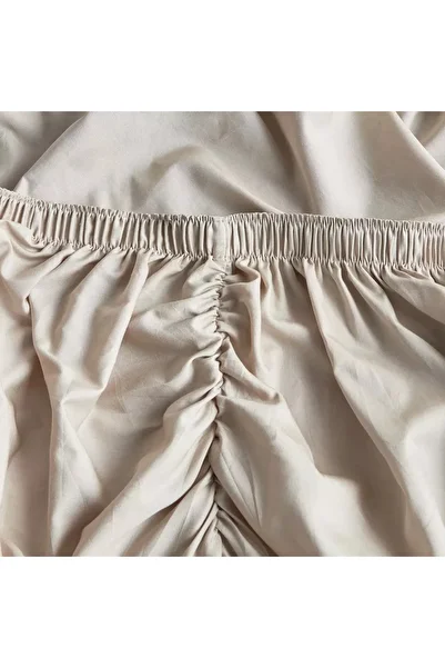 Home Centre Eternity Cotton Percale 325 Thread Count Full Fitted Sheet - 120x200 cm