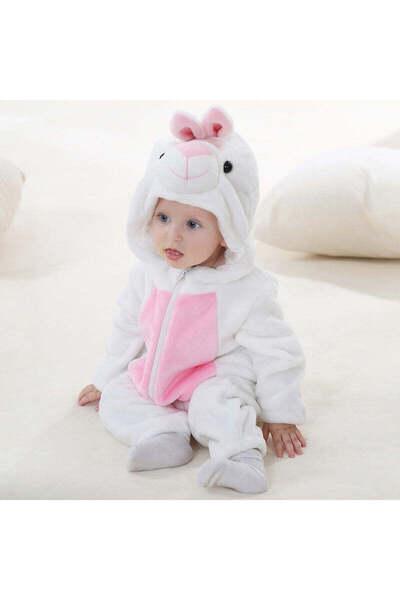 WildFashion CLD136-25 Kigurumi pajamas for babies, jumpsuit type, made of soft and fluffy material