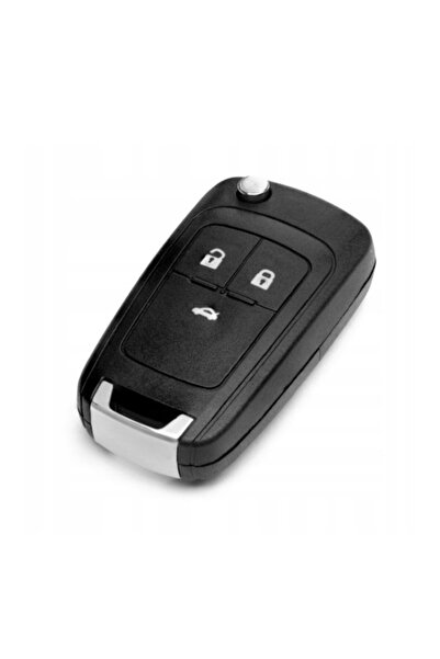 Opel Key Case ASTRA J Flip Type with 3 White Buttons LOGO