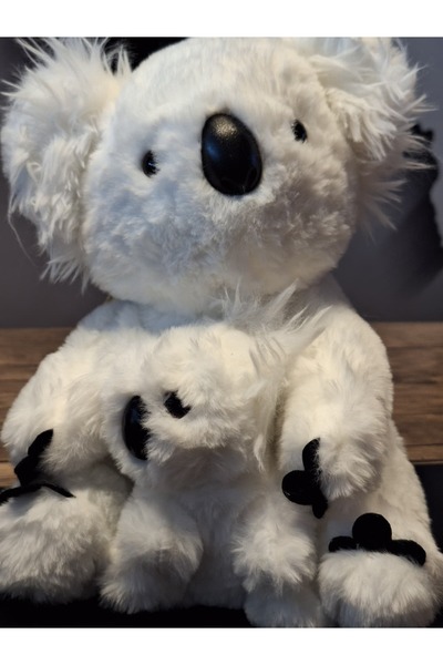 Selay Oyuncak CAM GÖZ KAR BEYAZI YAVRULU KOALA