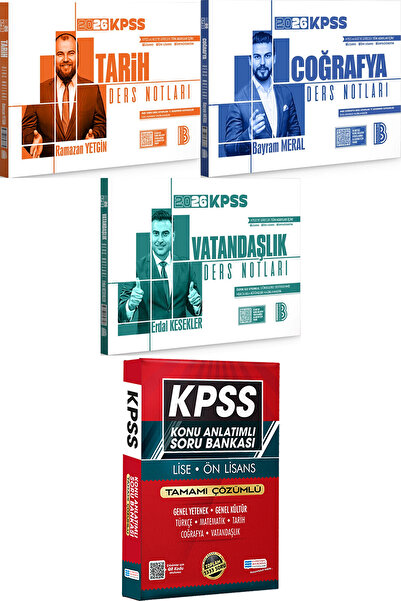 Benim Hocam Yayınları 2026 KPSS Tarih Coğrafya Vatandaşlık Ders Notları - Lis...