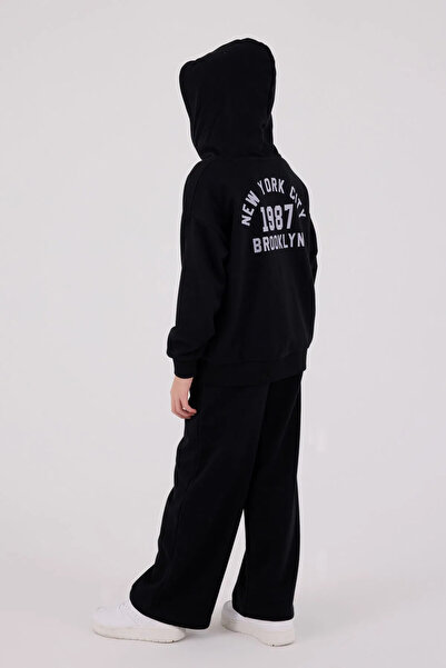 Rolypoly Girls Tracksuit Set 9-15 Years Black