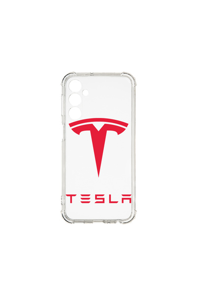 bestcase Carcasă spate antișoc pentru Samsung Galaxy A15, logo Tesla roșu, AS...