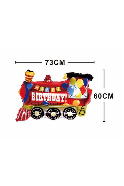 SDX Market Aluminum foil figurine balloon Locomotive, 73 cm x 60 cm