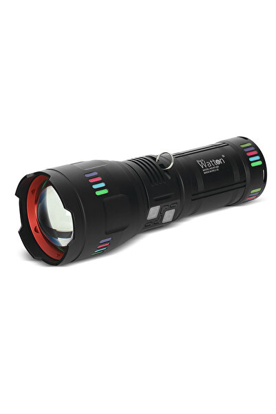 Watton LAZER ETKİLİ PROFESYONEL EL FENERİ WT-631- 30,000 LÜMEN