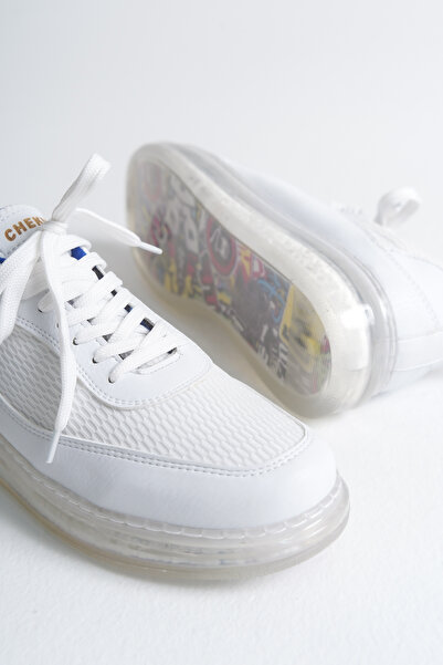 Chekich Ch181 - Rrt İpekyol Men's Shoes White / Sax Blue