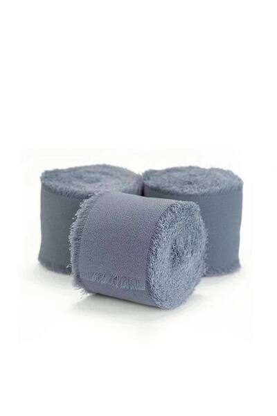 ARTIZAAR Silk ribbon, dusty blue, 4cmx5m, for wedding invitations, baptism, floral arrangements