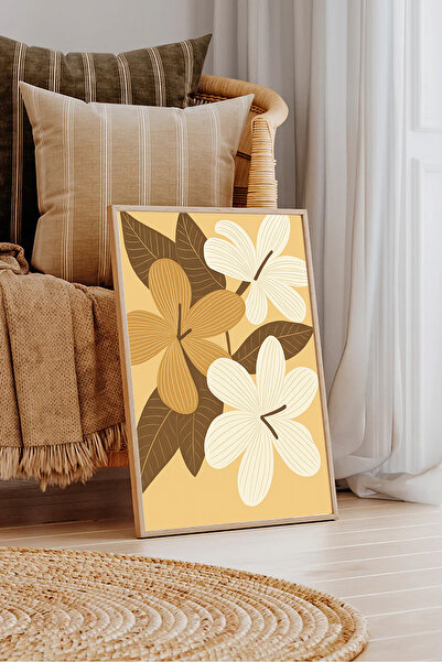 Dekorsiahome Masa dintr-o singura piesa pentru camera de zi, cu rama din lemn...