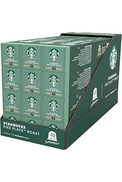 Starbucks كبسولات قهوة بايك بليس روست من نسبرسو، ٥٣ غرام، عبوة من ١٢ كبسولة