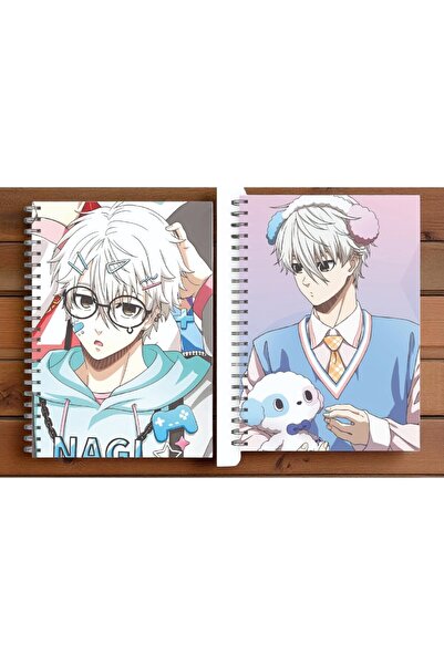 nihonwosekai Blue Lock Anime A5 Size Notebook 2 Pcs 50 Sheets Nagi Seishiro
