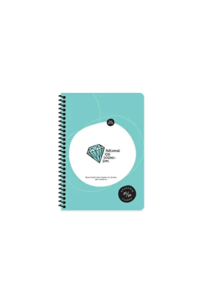Hisli Şeyler A5 Spiral Academic Agenda - Born to Shine