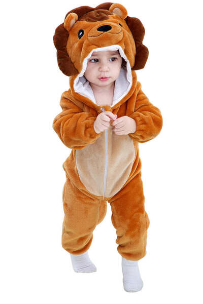 WildFashion Kigurumi pajamas for babies made of soft and fluffy material CLD133-819