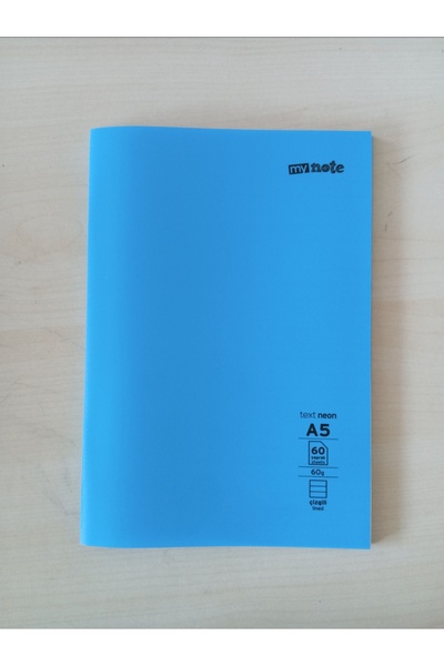 KIZILELMADA My Note Text Neon A5 60 Sheets Lined Small Notebook - for Lessons and Notes