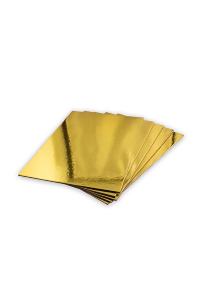 Lumea Plansete aurii pentru torturi, prajituri, 23.5x34 cm, 5 buc. -