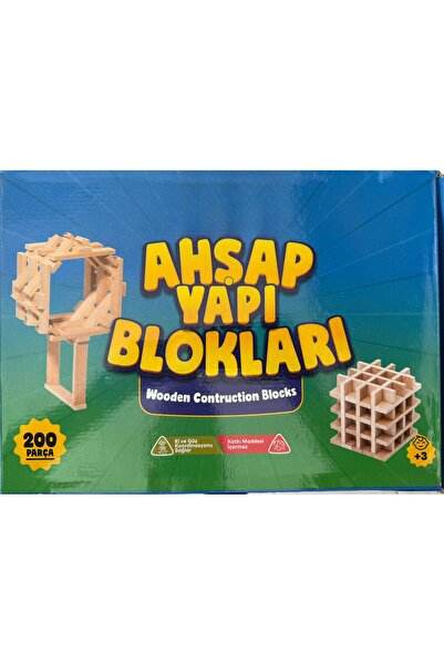 Eksen AHŞAP YAPI BLOKLARI - 200 PARÇ