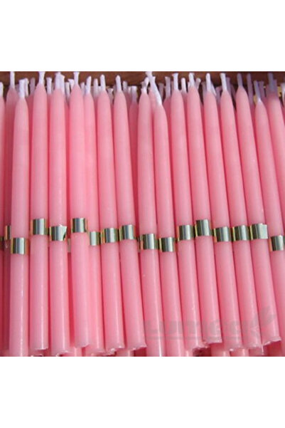 Lumea Ροζ κεριά με δαχτυλίδι, 100 τεμ. -