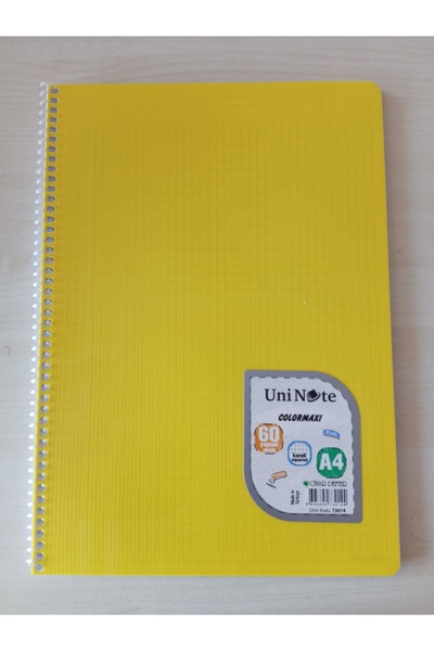 KIZILELMADA Uni Note Colormaxi 60 Sheets Large Size Checkered Spiral Notebook – for Lectures and Notes