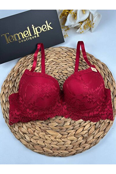 F.K Lace Lightly Padded Underwire B Cup Bra
