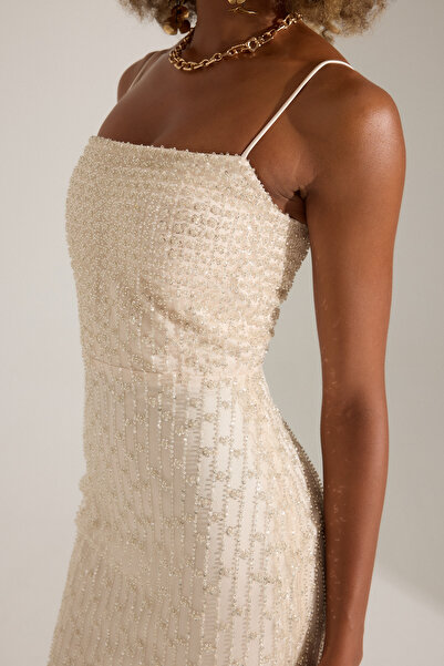 BETTY & SAM MILICA EKRU ELBİSE