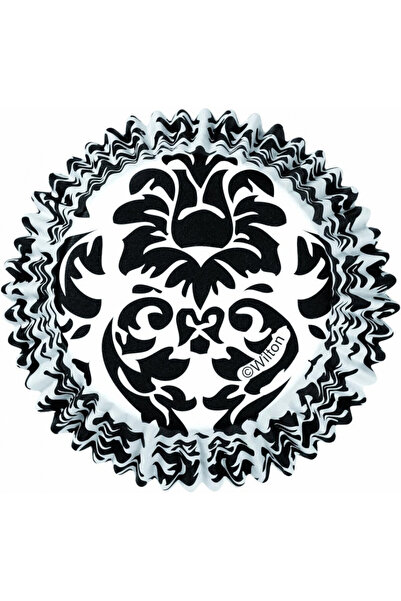 Lumea Хартии за мъфини ColorCups с бял и черен мотив 36 бр. - Wilton