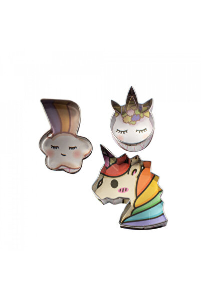 Lumea Set decupatoare unicorn, curcubeu, 3 buc. -
