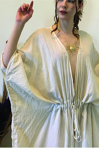 ARİNNASİDE Muslin Waist Belted Oversize Kimono