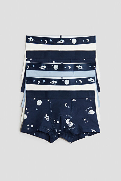 H&M 5'li Pamuklu Boxer Şort
