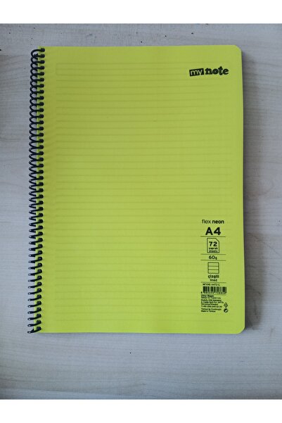 KIZILELMADA My Note Large Size A4 72 Sheets Lined Spiral Notebook – Ideal for Lectures and Notes