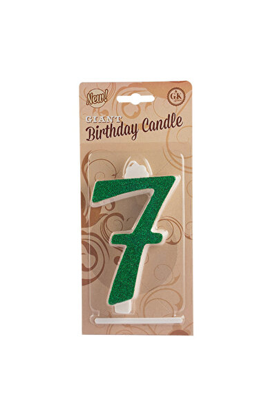 Lumea Lumanari cifre uriase nr.7 verde -