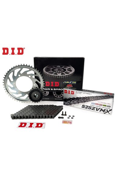DID SET ZİNCİR DİŞLİ SETİ SUZUKI GSX 8S R 800cc ZİNCİR: DID-525ZVM-X Çelik-120 ÖN-ARKA DİŞLİ: JT17T-47T 2022