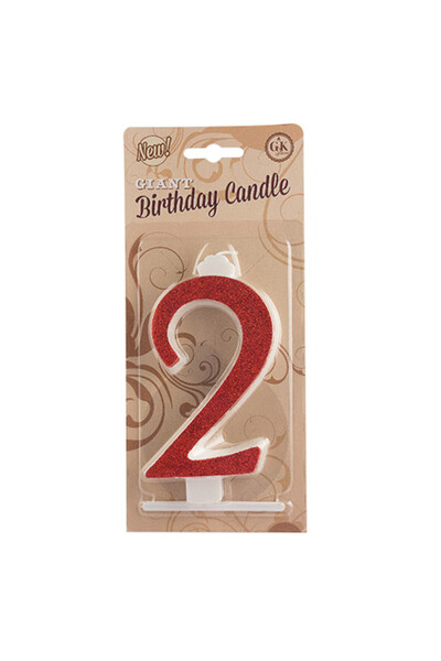 Lumea Lumanari cifre uriase nr.2 rosu -