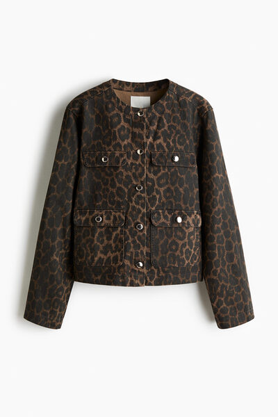 H&M Yakasız Kot Ceket