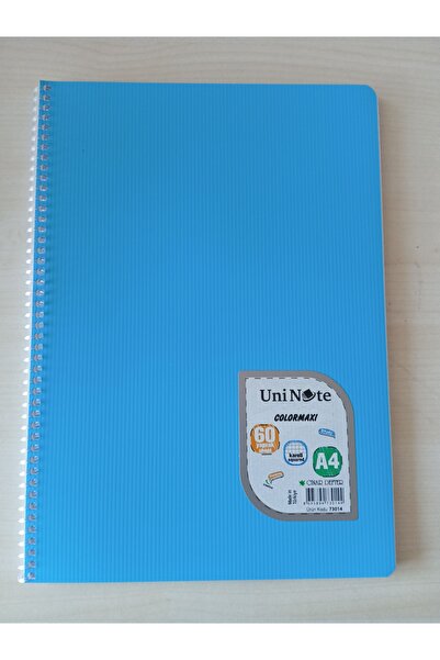 KIZILELMADA Uni Note Colormaxi 60 Sheets Large Size Checkered Spiral Notebook – for Lectures and Notes