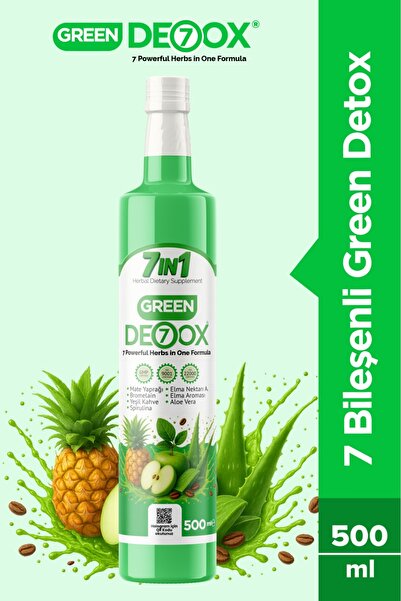 De7ox Green Detox 7 Bileşenli Detoks Sirkesi 500 ML