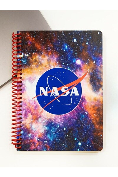 Lexi Bella Nasa Space-Themed Spiral Checkered Notebook 80 Sheets Suitable for Student and Office Use