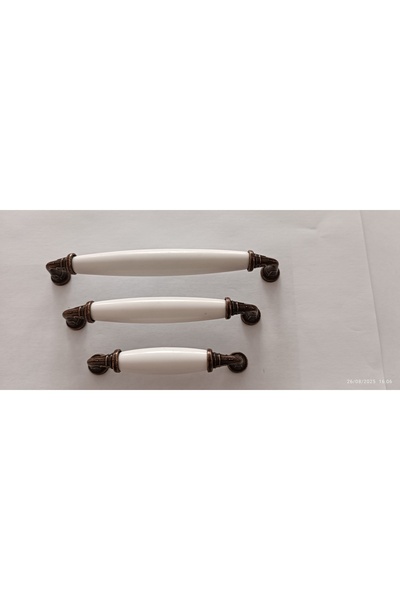 Arion 5Pcs Selected 96 128 160mm Antiqued Copper Luxury Modern Drawer Cabinet Cloakroom Furniture Handles White