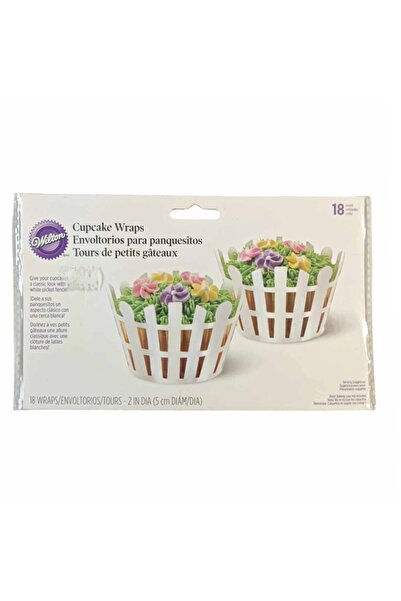 Lumea Hartii Invelire briose model Gard, 18 buc. - Wilton