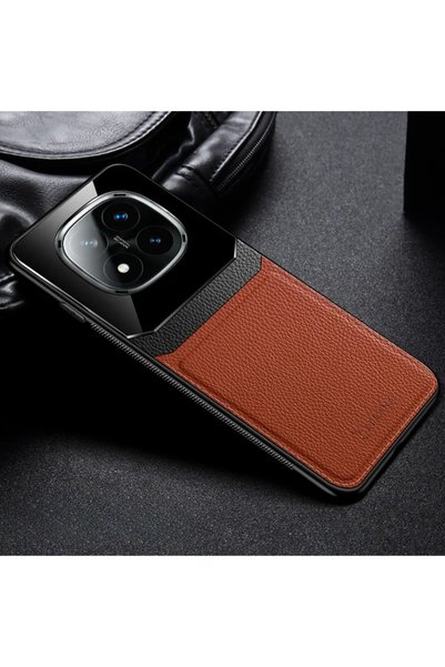 Zebana Lens Deri Kılıf Xiaomi Redmi Note 14 Pro Plus Uyumlu