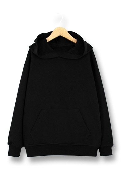 ww waka waka kids store Unisex Kids Hooded Sweatshirt – Black & Navy Blue
