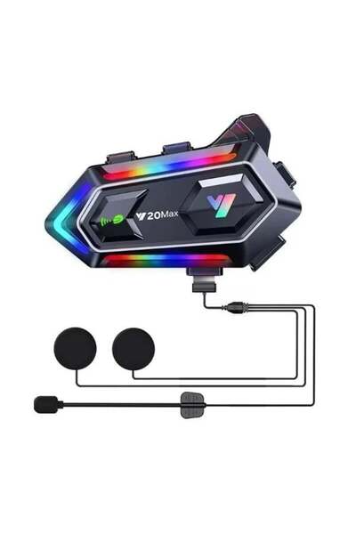 Genel Markalar Y20 Max Kablosuz Motosiklet Kask Intercom