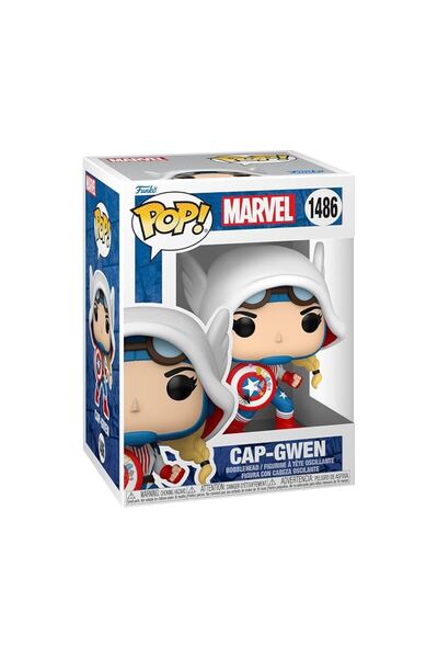 Funko Pop Marvel Spider Gwen Gwenverse - Captain America Gwen No:1486 Booble ...