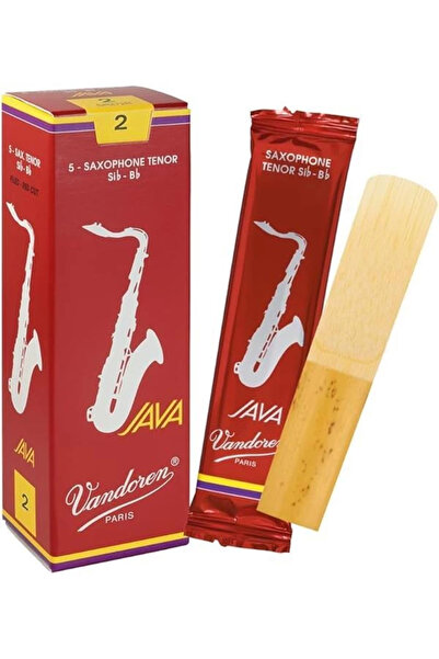 Genel Markalar SR272R Java Kırmızı Kesim Tenor Saksafon Kamışları (Güç 2) (5'li Paket)