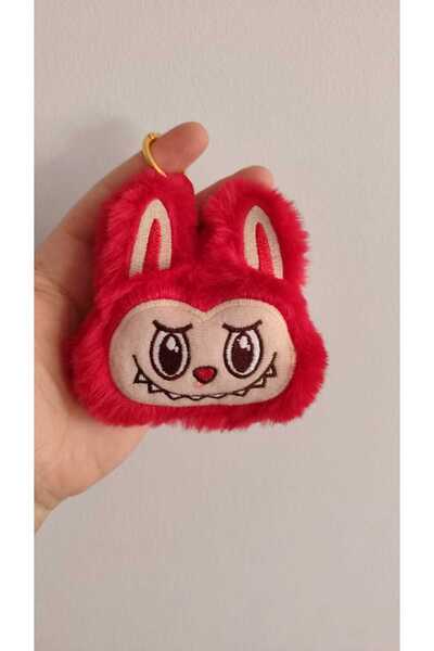 FAMEMUS ACCESSORY سلسلة مفاتيح لابوبو من القطيفة 10 سم