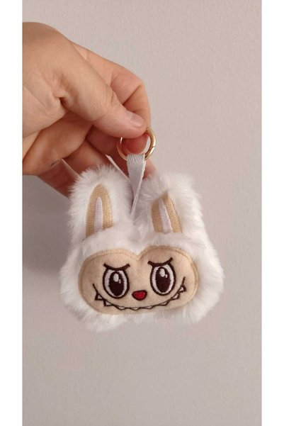 FAMEMUS ACCESSORY Labubu Plush Keychain 10 cm