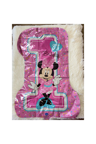Minnie Mouse SuperShape foil balloon, First birthday, 48x71 cm, Minnie Mouse 1st Birthday
