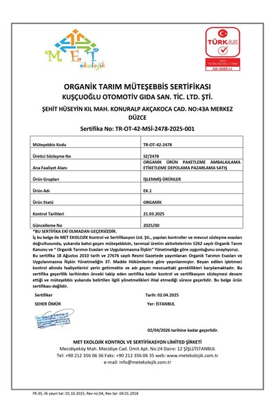 White Organic Organik Mısır Unu 1 Kg