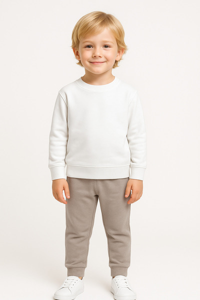 Midani Store High Quality Boys' Hooded Cotton 2 Thread Tracksuit Set 3-6 Years Old Pajamas Set