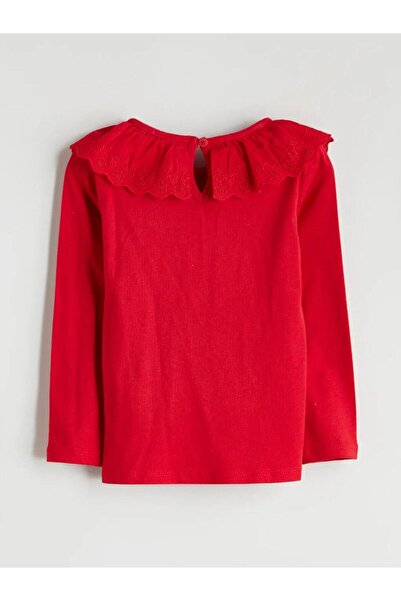 LC Waikiki Lcw Kids Crew Neck Embroidered Combed Cotton Girls T-Shirt (W5)