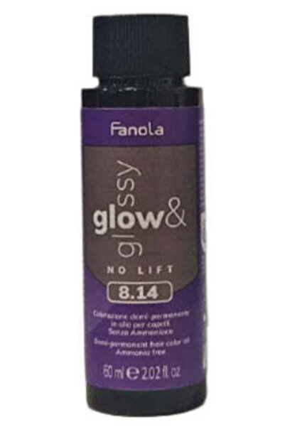 Fanola Toner de Par 8.14 Demi-permanent – ​​Blond Aramiu Cenușiu Deschis, Fără Galben, Strălucitor, 60ml – Fa