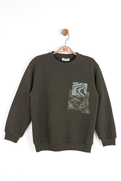 NK Boy's Depthsof Sweatshirt 8-14 Years Khaki
